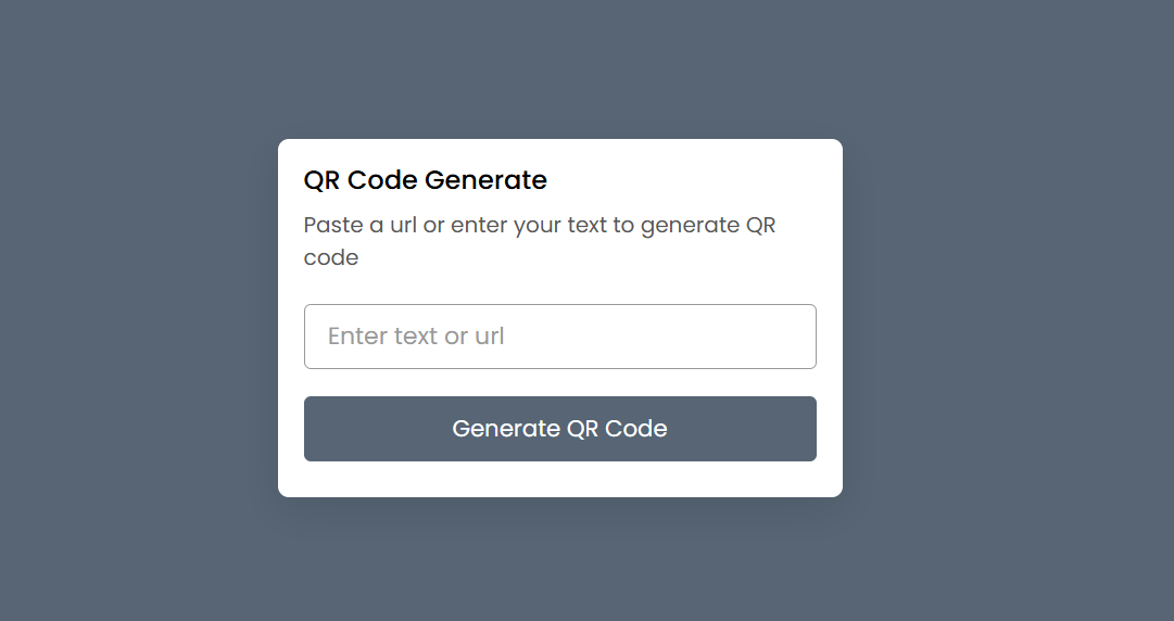 Generate QR Code